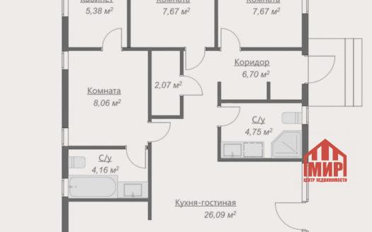 Дом 83кв.м. проект "Ракурс"